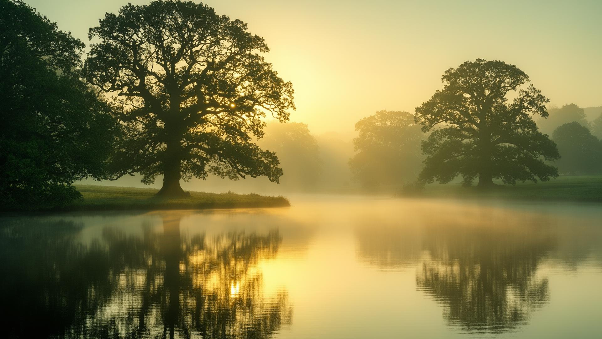 A serene misty sunrise over a calm English lake — symbolising clarity, new beginnings and the calm decisions that come with retirement planning